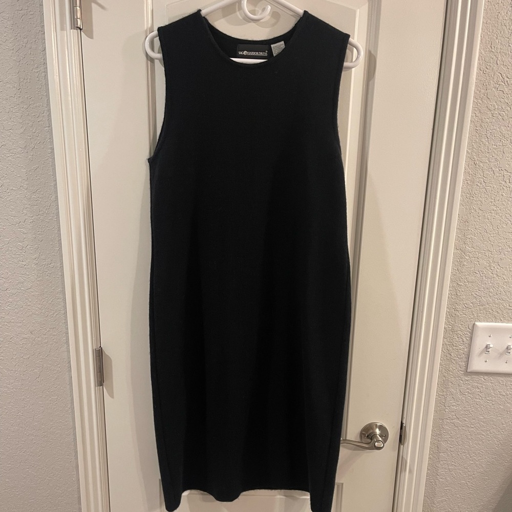 Sag Harbor black midi dress